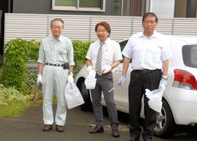 私たち３人が「会社の３本柱」です。